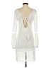 Unbranded 100% Polyester White Casual Dress Size S - photo 2