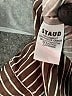 STAUD Stripes Brown Long Sleeve Button-Down Shirt Size M - photo 8