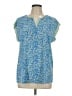 Papermoon 100% Polyester Blue Sleeveless T-Shirt Size L - photo 1