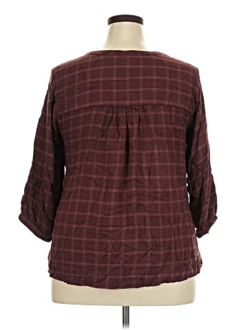 Wrangler Jeans Co 3/4 Sleeve Blouse (view 2)