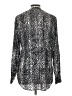 Apt. 9 100% Polyester Metallic Silver Long Sleeve Blouse Size L - photo 2