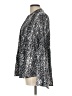 Apt. 9 100% Polyester Metallic Silver Long Sleeve Blouse Size L - photo 5