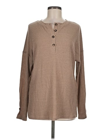 River Island Long Sleeve Henley (view 1)