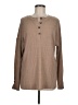 River Island Tan Long Sleeve Henley Size M - photo 1