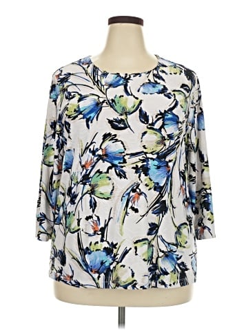 JM Collection 3/4 Sleeve Blouse (view 1)