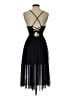 Halara 100% Polyester Solid Black Cocktail Dress Size XS - photo 2