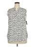 Cure 100% Polyester Animal Print Ivory Sleeveless Blouse Size 2XL - photo 1