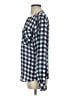 C. Wonder 100% Silk Checkered-gingham Blue Long Sleeve Silk Top Size S - photo 5