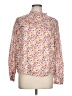 Ann Taylor LOFT 100% Modal Floral White Long Sleeve Blouse Size L - photo 1