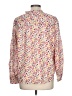 Ann Taylor LOFT 100% Modal Floral White Long Sleeve Blouse Size L - photo 2