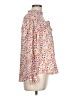 Ann Taylor LOFT 100% Modal Floral White Long Sleeve Blouse Size L - photo 4