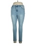 Express Solid Blue Jeans Size 14 - photo 1