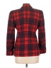DKNY 100% Polyester Plaid Red Blazer Size 12 Petite - photo 2
