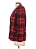 DKNY 100% Polyester Plaid Red Blazer Size 12 Petite - photo 5