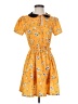 Unique Vintage Yellow Casual Dress Size XS - photo 1