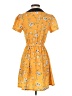Unique Vintage Yellow Casual Dress Size XS - photo 2