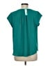 41Hawthorn 100% Polyester Teal Short Sleeve Blouse Size M - photo 2