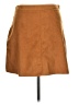 Double Zero 100% Polyester Solid Brown Casual Skirt Size L - photo 2