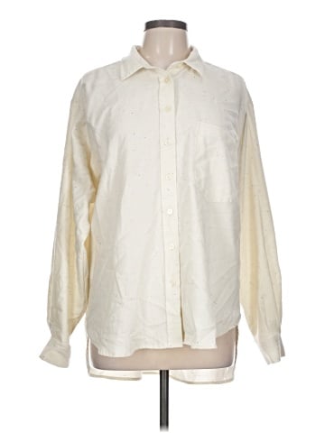 Ann Taylor LOFT Long Sleeve Button-Down Shirt (view 1)