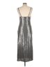 Bebe Metallic Silver Cocktail Dress Size L - photo 2