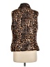 Chico's 100% Polyester Animal Print Brown Vest Size Med (1) - photo 2