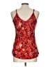 Shyanne 100% Rayon Red Sleeveless Blouse Size L - photo 2