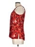 Shyanne 100% Rayon Red Sleeveless Blouse Size L - photo 5
