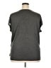 MICHAEL Michael Kors 100% Rayon Metallic Silver Short Sleeve Blouse Size 2X - photo 2