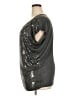 MICHAEL Michael Kors 100% Rayon Metallic Silver Short Sleeve Blouse Size 2X - photo 5