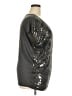 MICHAEL Michael Kors 100% Rayon Metallic Silver Short Sleeve Blouse Size 2X - photo 4