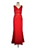 MIKAEL AGHAL 100% Polyester Red Cocktail Dress Size 10 - photo 1