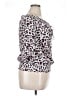 Guess 100% Polyester Animal Print Pink Short Sleeve Blouse Size XL - photo 4