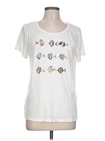 Ann Taylor Factory Short Sleeve T-Shirt (view 1)