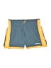 Brooks 100% Polyester Color Block Teal Athletic Shorts Size XS - photo 1
