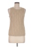 Max Mara 100% Linen Tan Sweater Vest Size M - photo 1