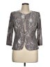 Alex Evenings Metallic Gray Blazer Size 14 - photo 1