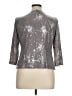 Alex Evenings Metallic Gray Blazer Size 14 - photo 2