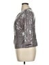 Alex Evenings Metallic Gray Blazer Size 14 - photo 5