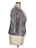 Alex Evenings Metallic Gray Blazer Size 14 - photo 4