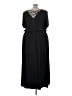 Apt. 9 Solid Black Casual Dress Size 3X - photo 2