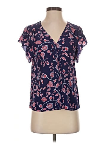 Rebecca Taylor Short Sleeve Silk Top (view 1)