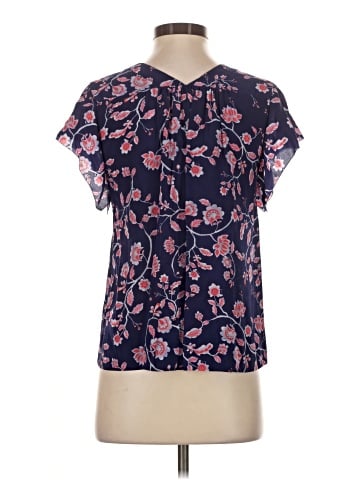 Rebecca Taylor Short Sleeve Silk Top (view 2)