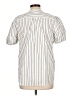J.Crew 100% Cotton Stripes Ivory Short Sleeve Button-Down Shirt Size 10 - photo 2