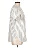 J.Crew 100% Cotton Stripes Ivory Short Sleeve Button-Down Shirt Size 10 - photo 4