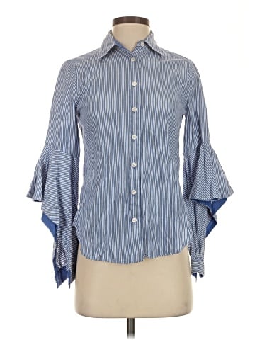 BCBGMAXAZRIA 3/4 Sleeve Button-Down Shirt (view 1)