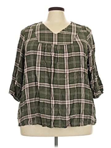 Lane Bryant Outlet 3/4 Sleeve Blouse (view 1)