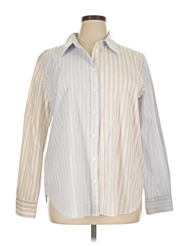 Ann Taylor Long Sleeve Button-Down Shirt (view 1)