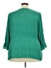 Evri 100% Polyester Green 3/4 Sleeve Blouse Size 3X - photo 2