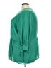 Evri 100% Polyester Green 3/4 Sleeve Blouse Size 3X - photo 5