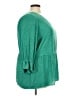 Evri 100% Polyester Green 3/4 Sleeve Blouse Size 3X - photo 4